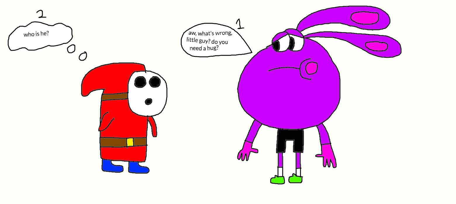 mc pufferson thinks shy guy needs a hug by jwilli3642 on DeviantArt