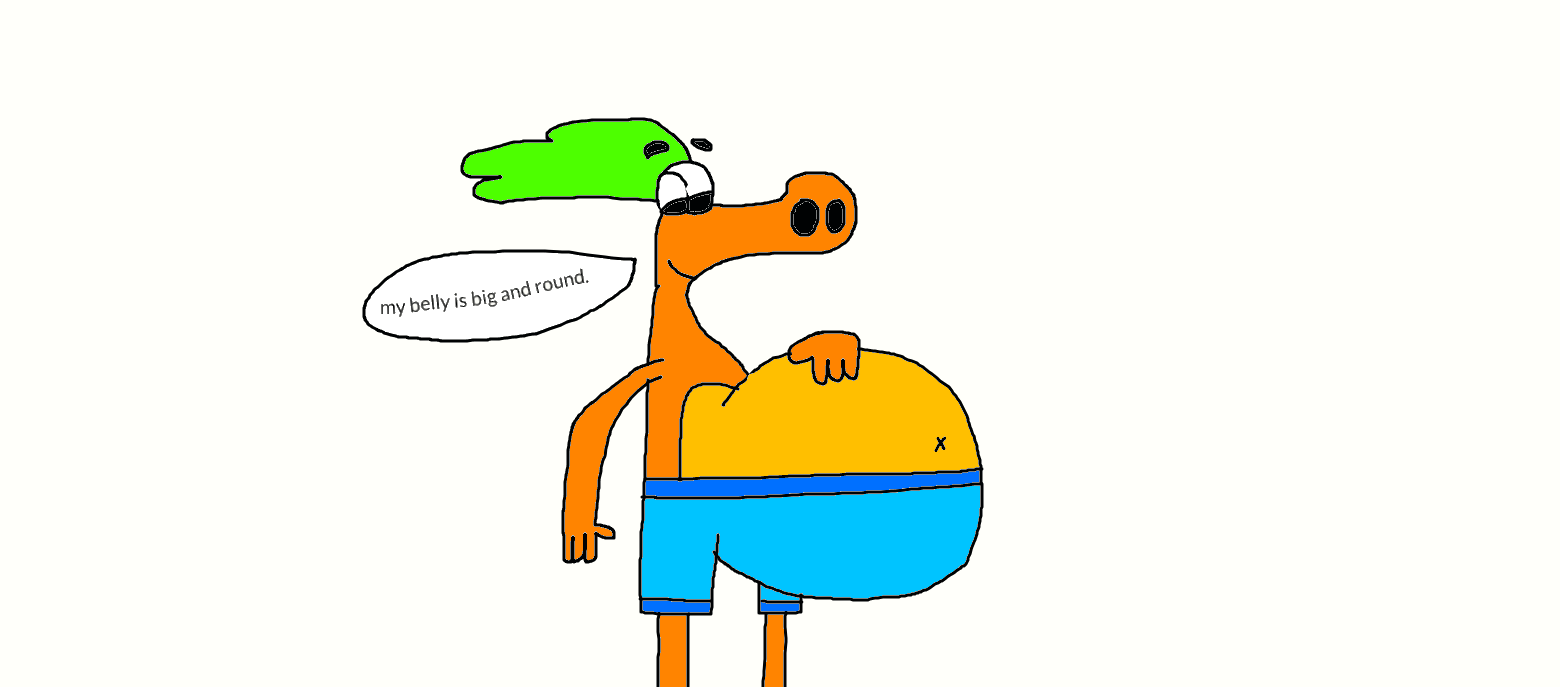 tangy's big, round belly by jwilli3642 on DeviantArt