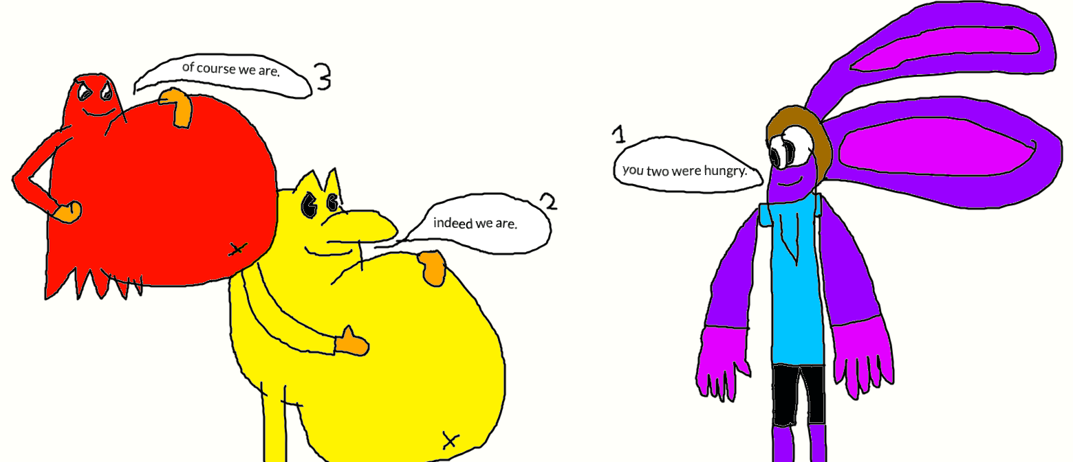 pac man and blinky were hungry by jwilli3642 on DeviantArt