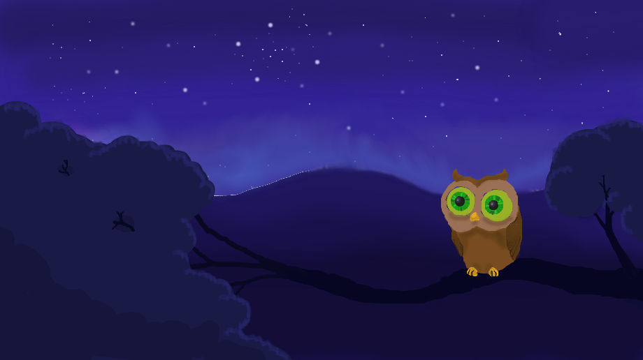 Owl in the night Wallpaper by MikosLT on DeviantArt