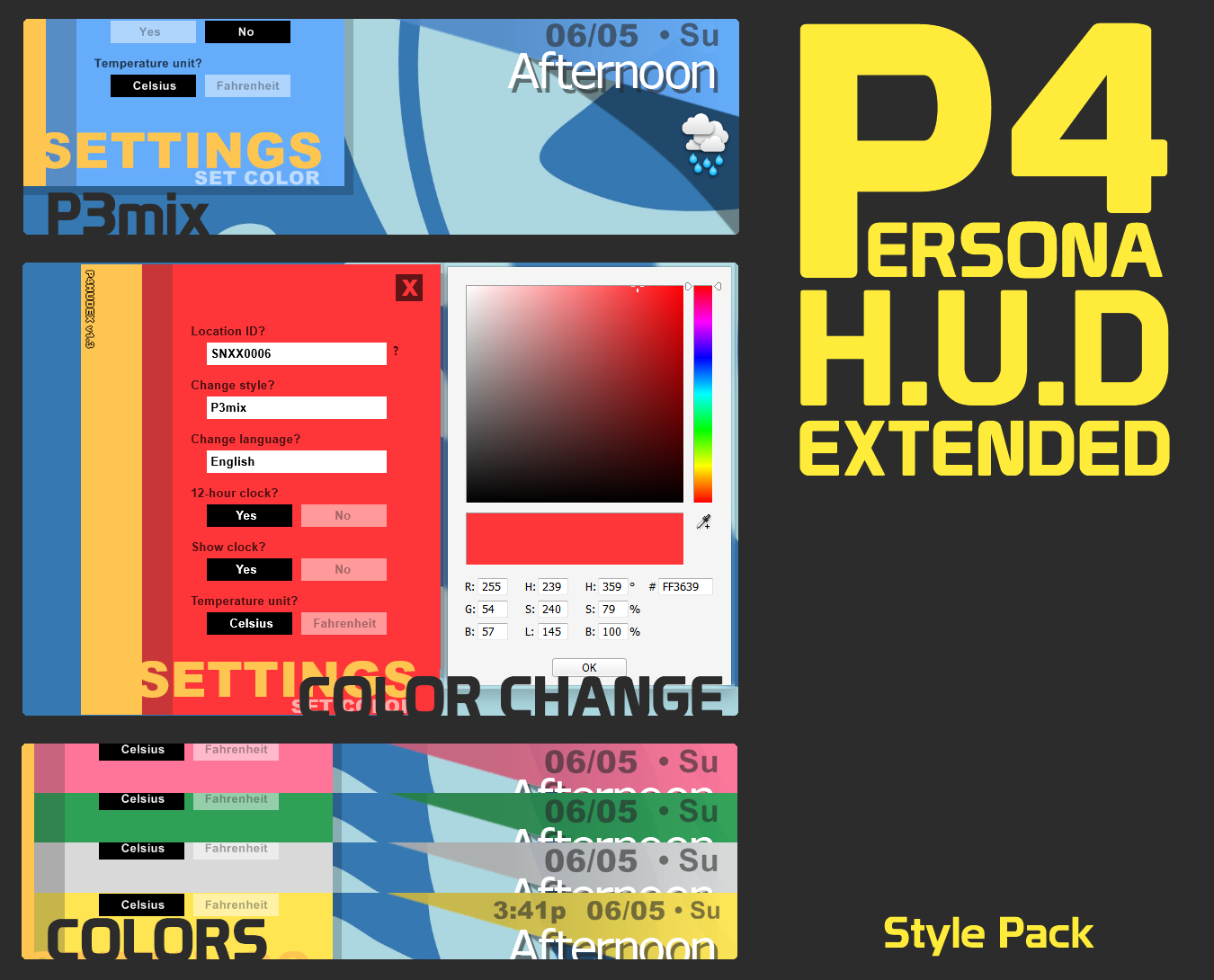 P3mix for P4 HUD Extended by iron2000