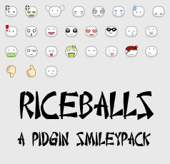 Riceballs smileys for Pidgin