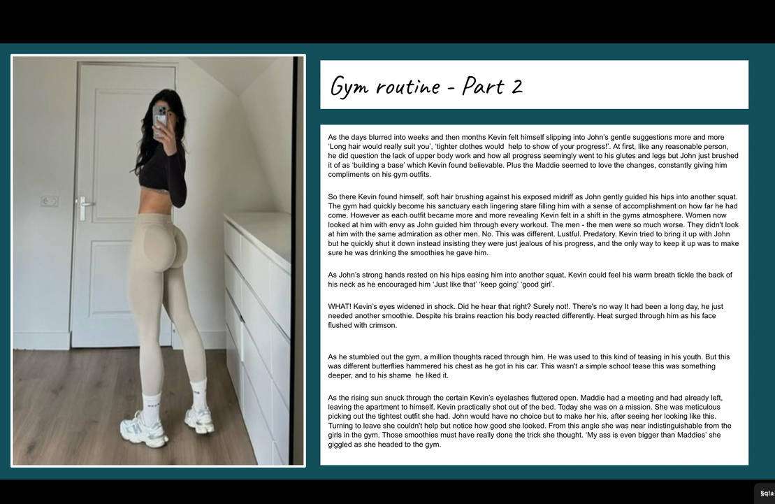 Gym routine - Part 2 (request) by 1ana56 on DeviantArt