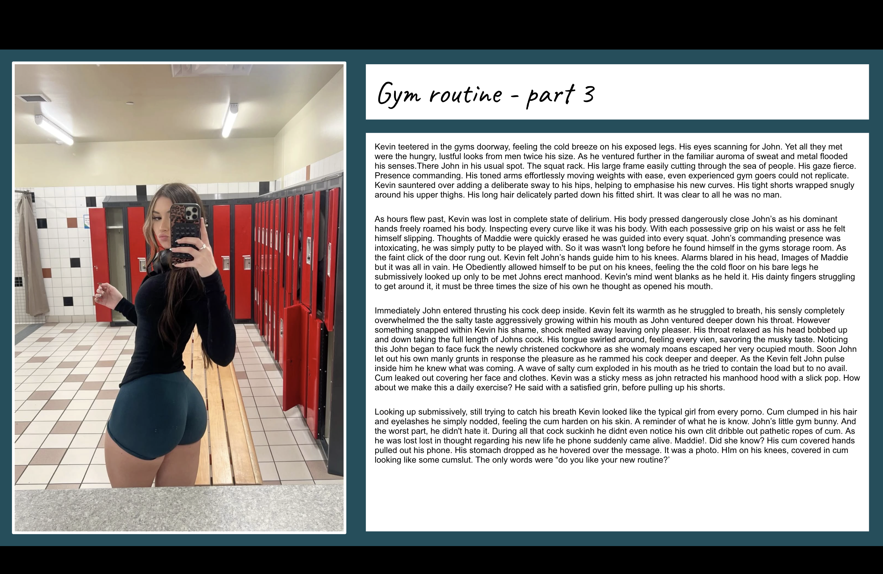 Gym routine - part 3 (request) by 1ana56 on DeviantArt