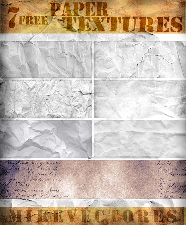 7 FREE PAPER TEXTURES