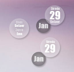 Meniny 1.0.0 (slovak nameday skin for Rainmeter) by matyas25