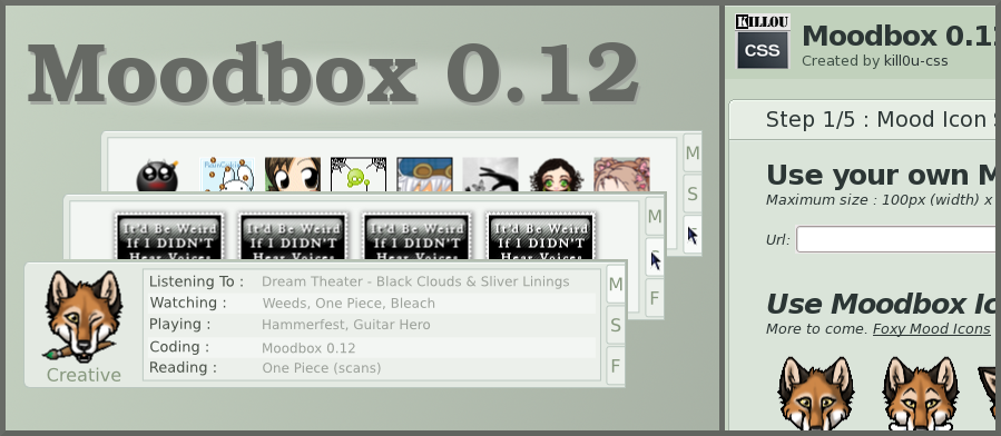 MoodBox 0.12 + PHP Generator