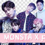 + MONSTA X 10 Star Magazine Group Png Pack