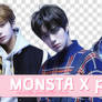 + MONSTA X 10 Star Magazine Solo Png Pack
