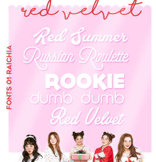 Red Velvet - russian roulette FONT by Milevip on DeviantArt