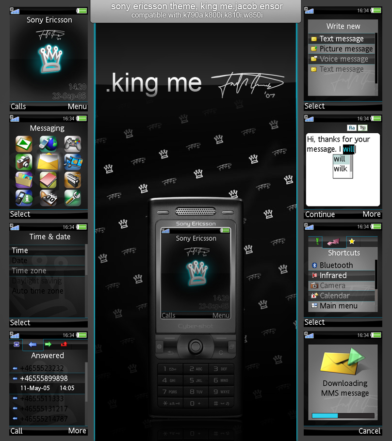 King Me.Sony Ericsson Theme