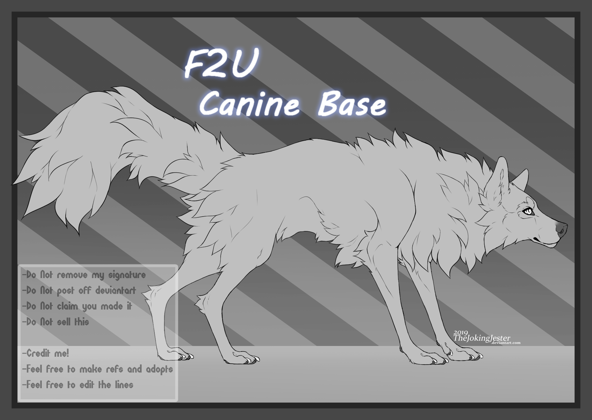 F2U Wolf - Canine Base #3.