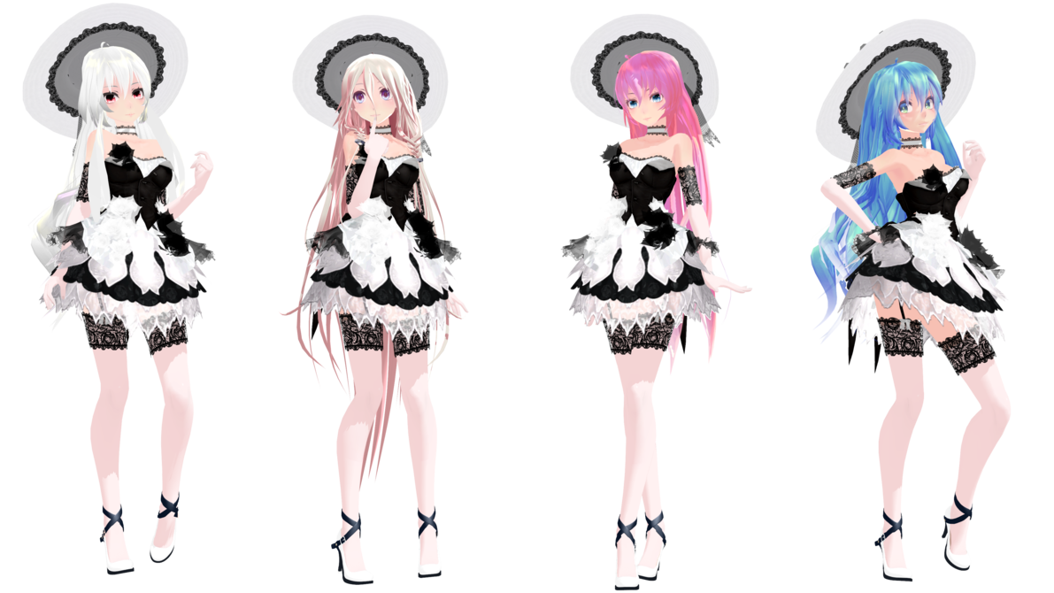 Mmd Model Pack Tda Lacy Haku Ia Luka And Miku by Zombieland1452 on ...