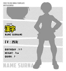 Free to use (F2U) BNHA Template [effasempai]