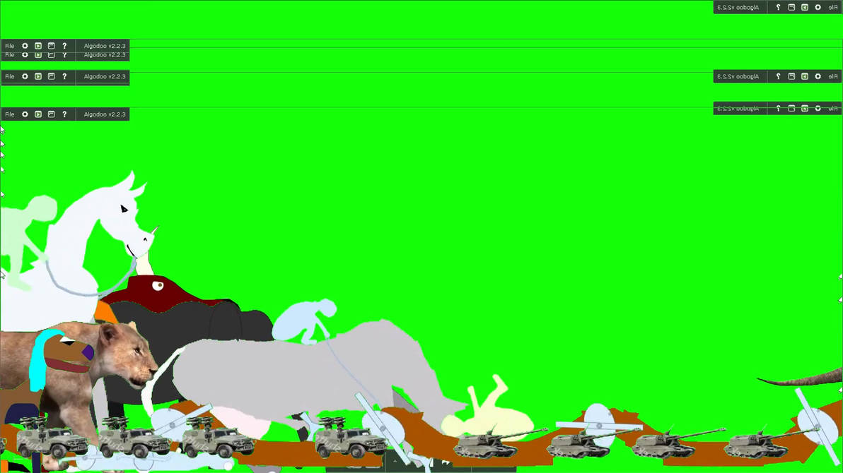Rhino Stampede Green Screen rhino-stampede-green-screen