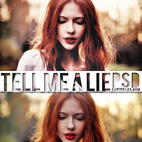 Tell me a lie PSD. by Cabuum on DeviantArt