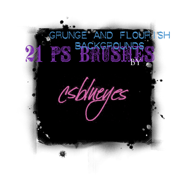 Grunge and Flourish Background