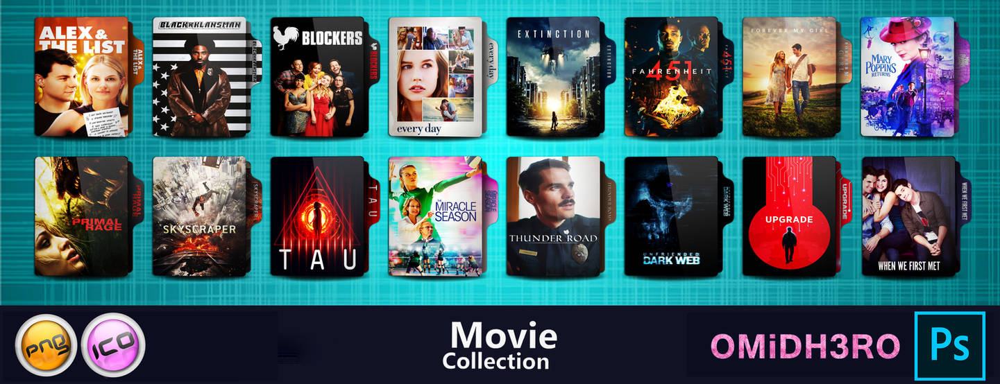 Movies [2018] Folder Icon Pack by OMiDH3RO on DeviantArt