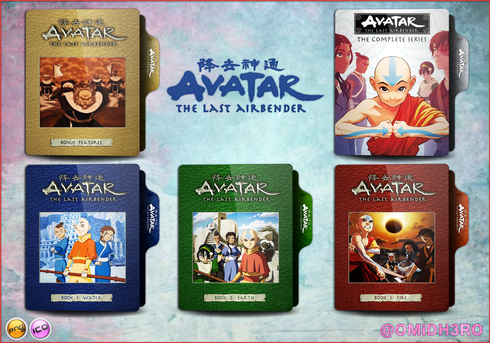 Avatar - The Last Airbender Folder Icon Pack by OMiDH3RO on DeviantArt