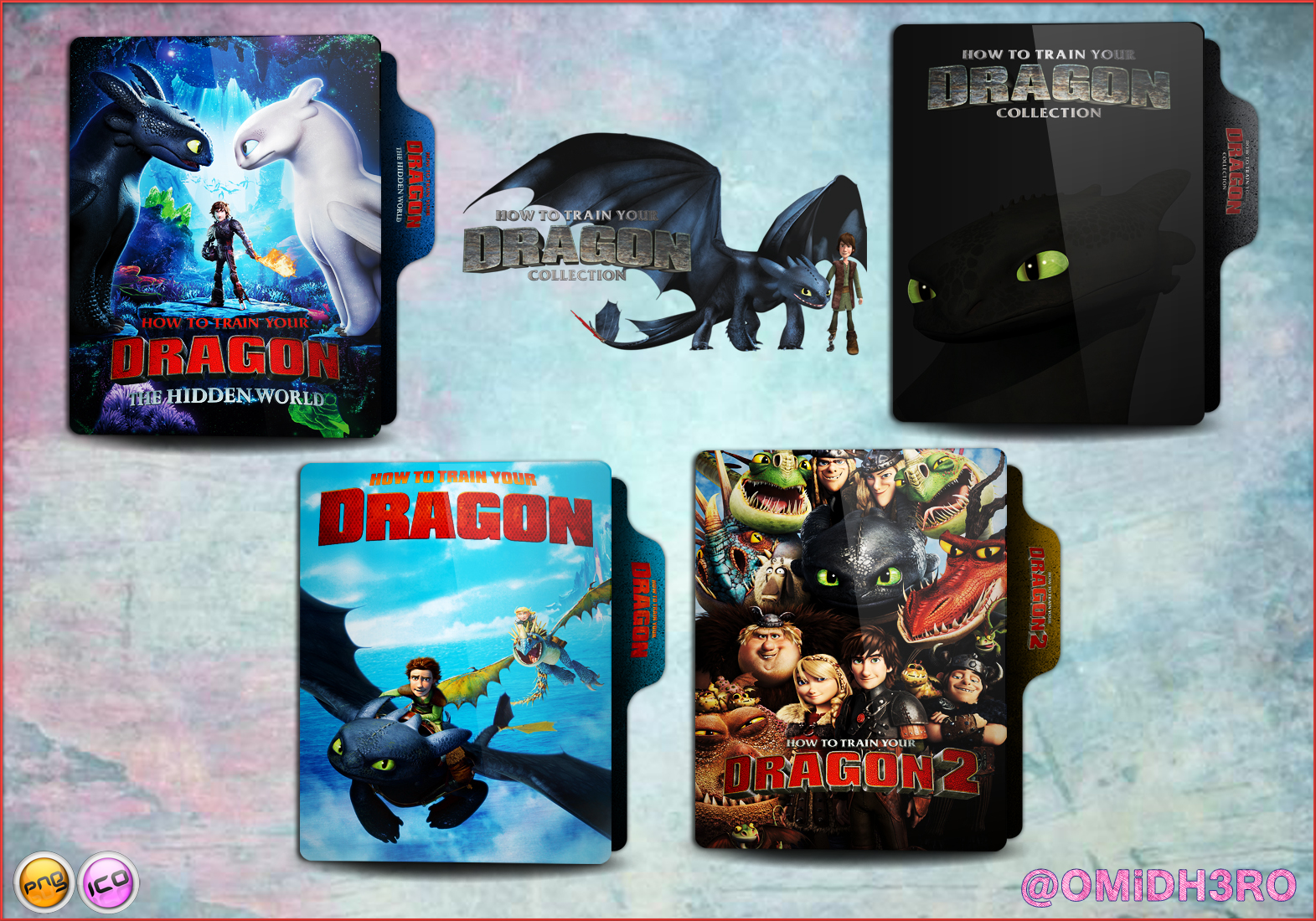 How to Train Your Dragon Folder Icon Pack by OMiDH3RO on DeviantArt