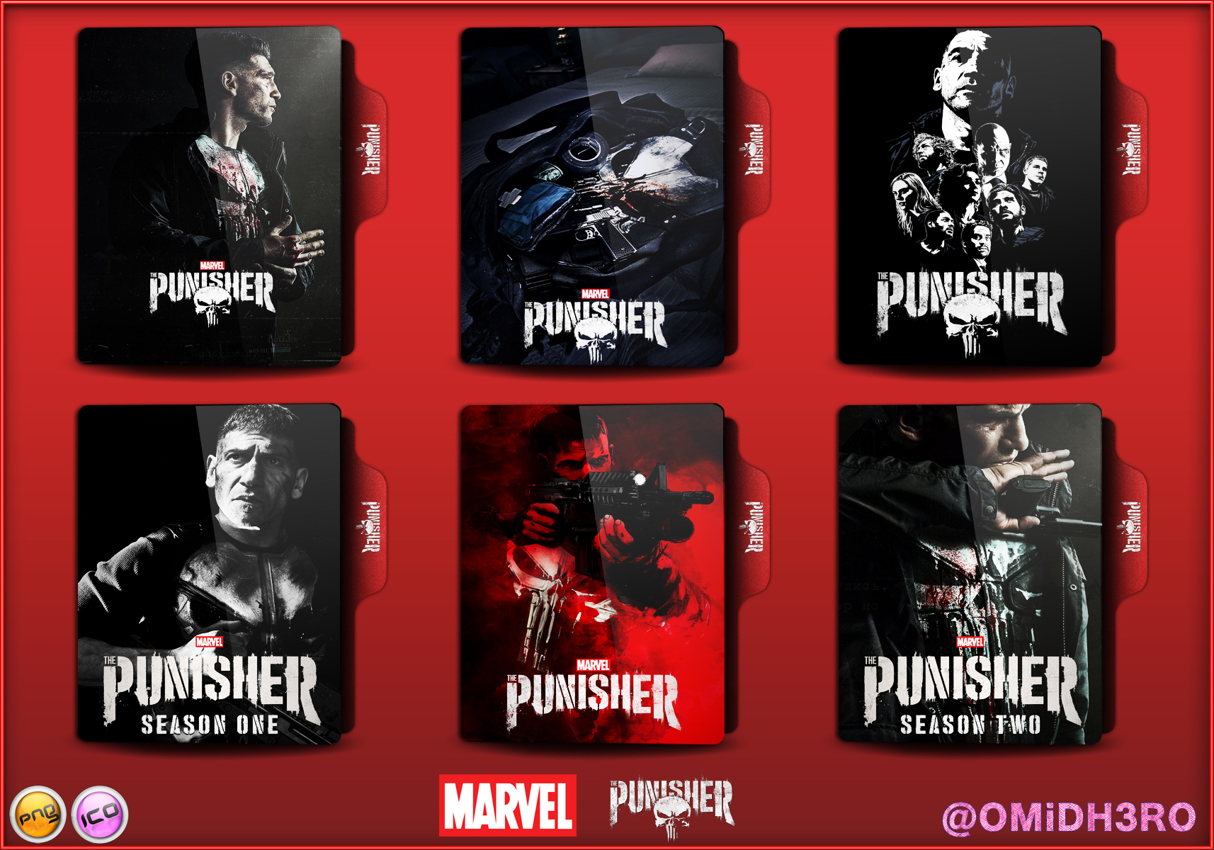 Marvel's The Punisher Series Folder Icon by OMiDH3RO on DeviantArt