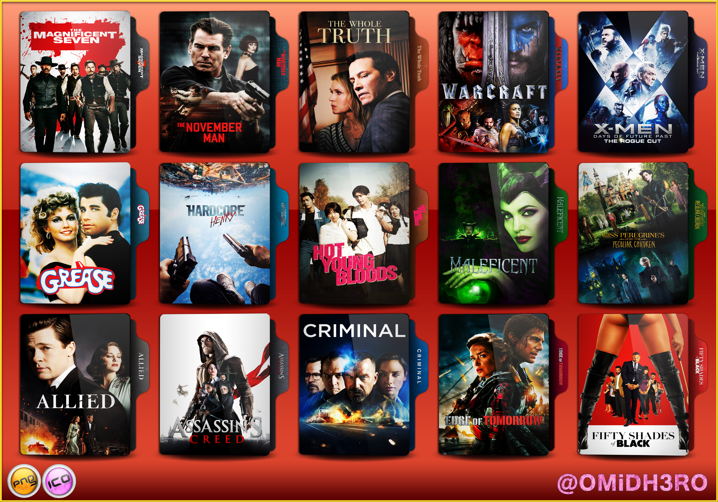 Major icons pack Movie and OVAs by Galadeii by Galadeii on DeviantArt