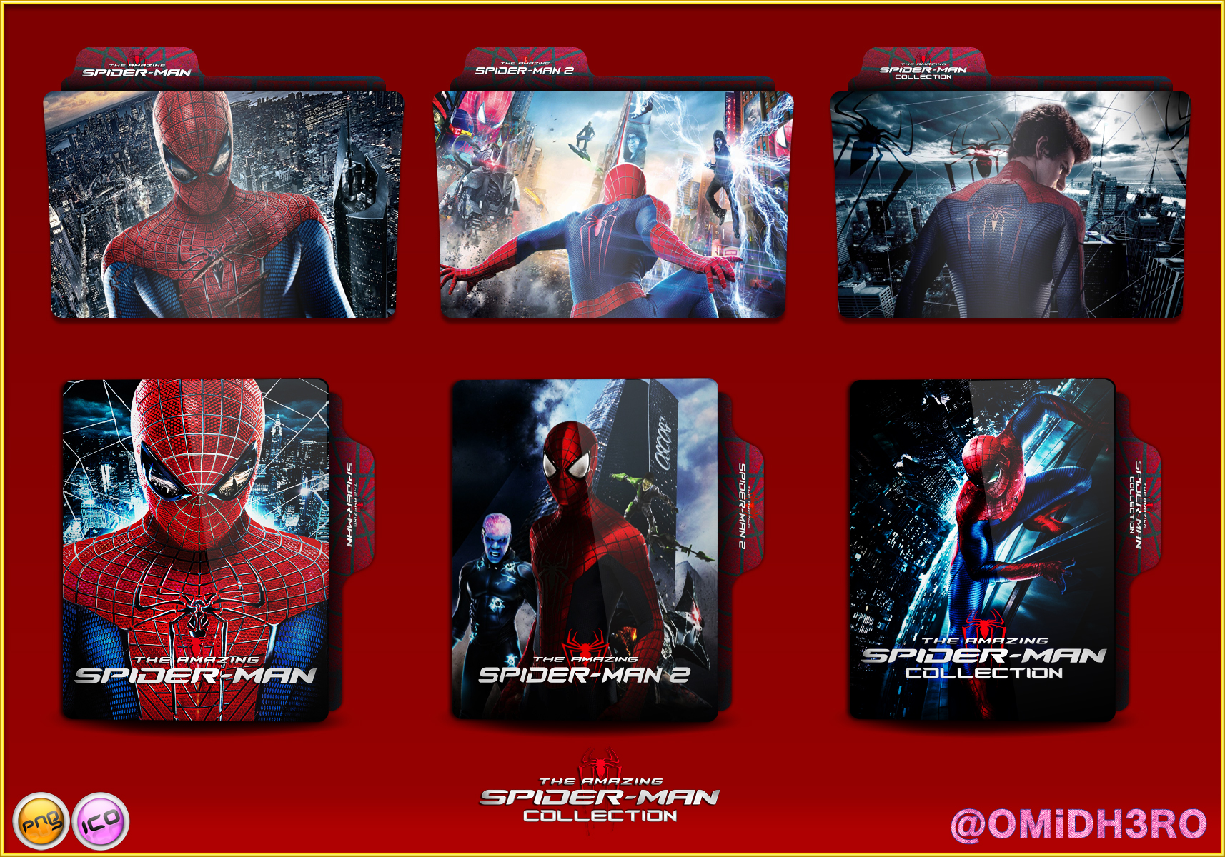 The Amazing Spider-Man Collection Folder Icon by OMiDH3RO on DeviantArt