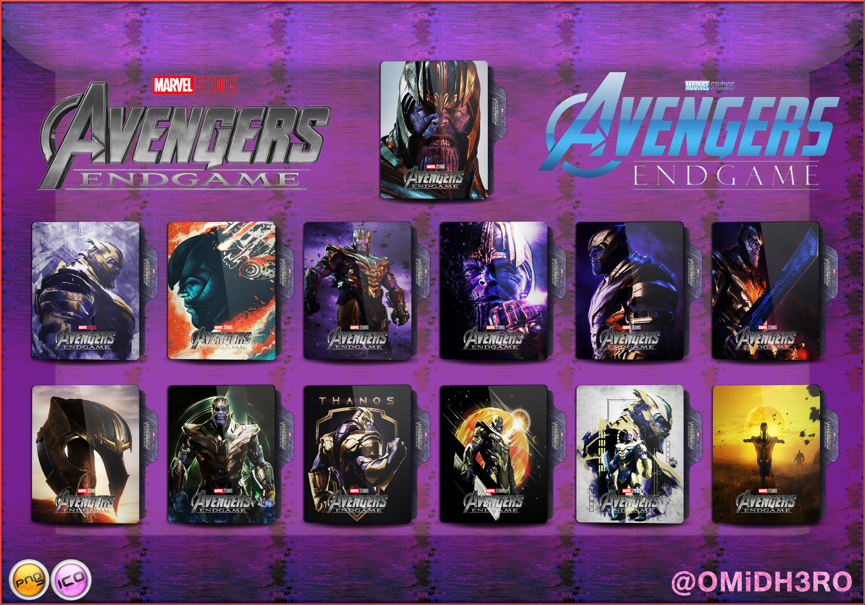Avengers EndGame Thanos Folder Icon by OMiDH3RO on DeviantArt