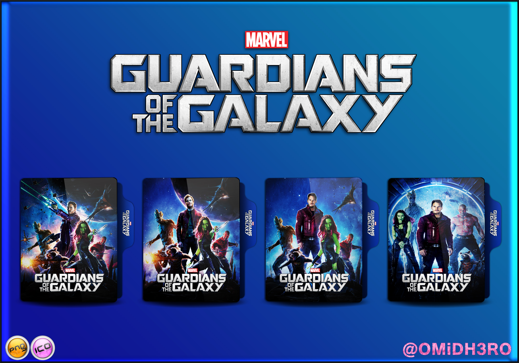 Guardians of the Galaxy (2014) Folder Icon V2 by OMiDH3RO on DeviantArt