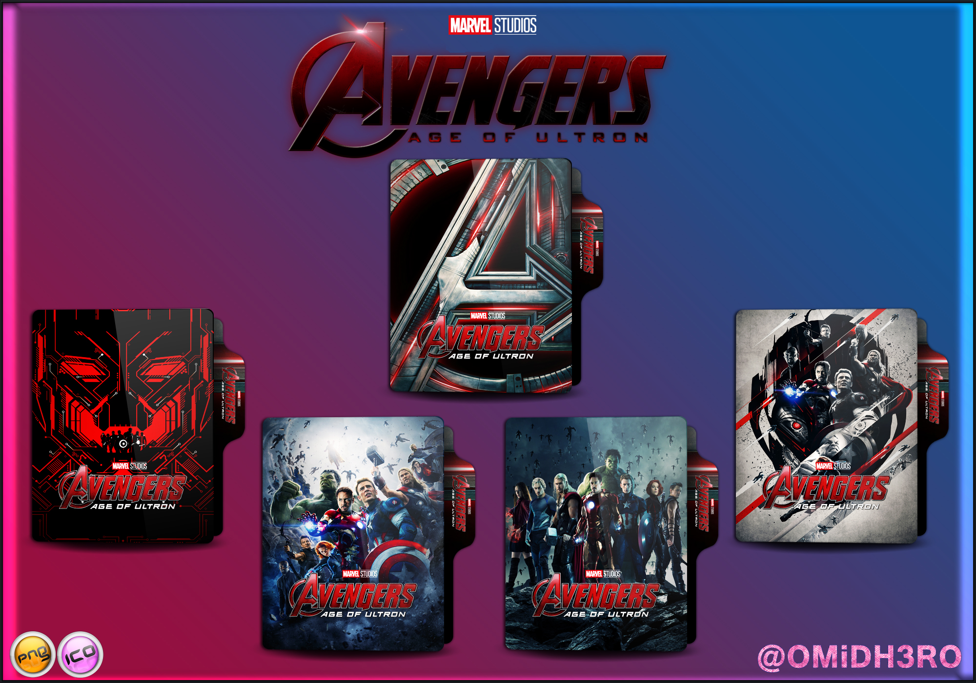 Avengers Age of Ultron (2015) Folder Icon V2 by OMiDH3RO on DeviantArt