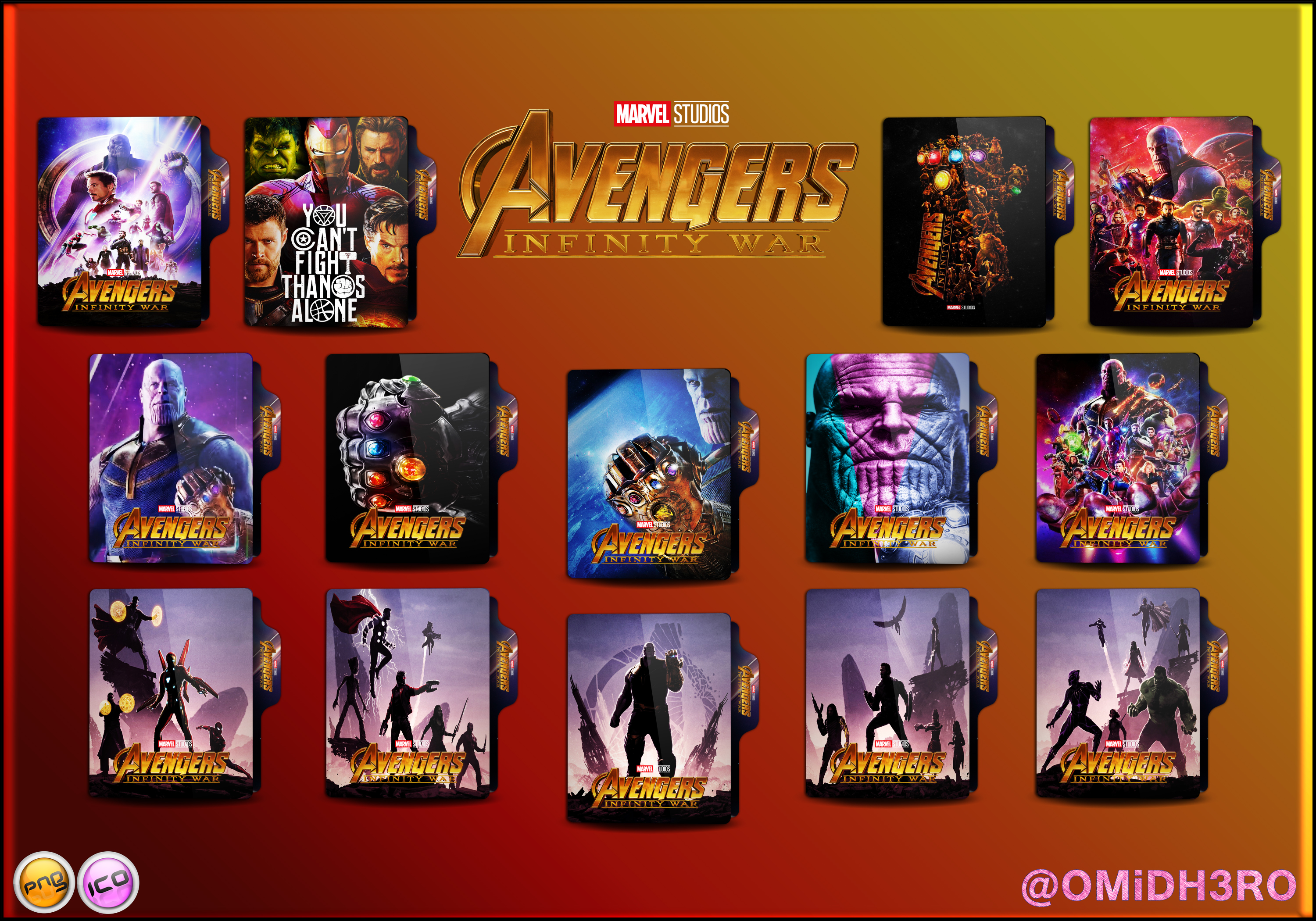Avengers Infinity War (2018) Folder Icon V2 by OMiDH3RO on DeviantArt