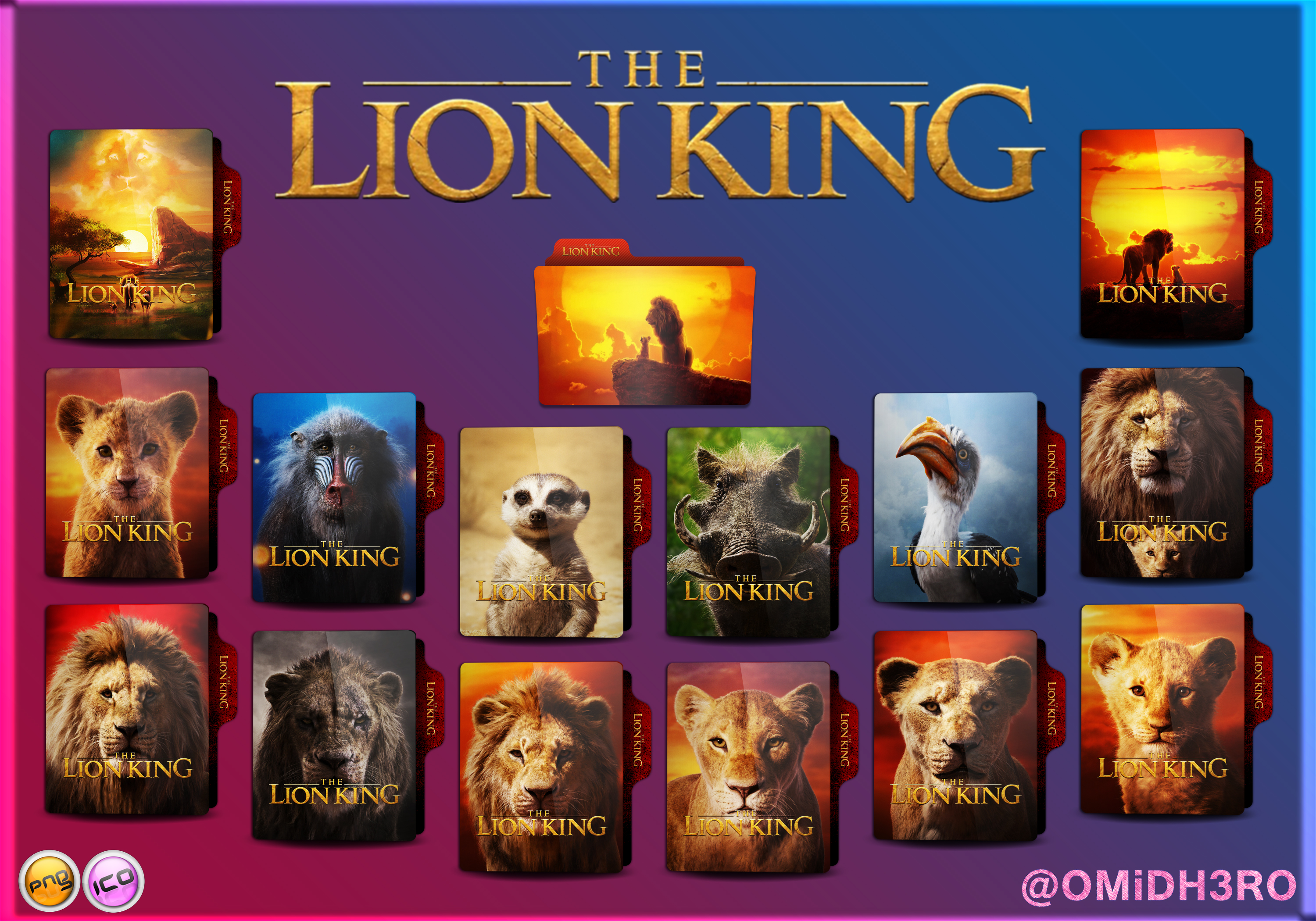 The Lion King (2019) Folder Icon Pack by OMiDH3RO on DeviantArt