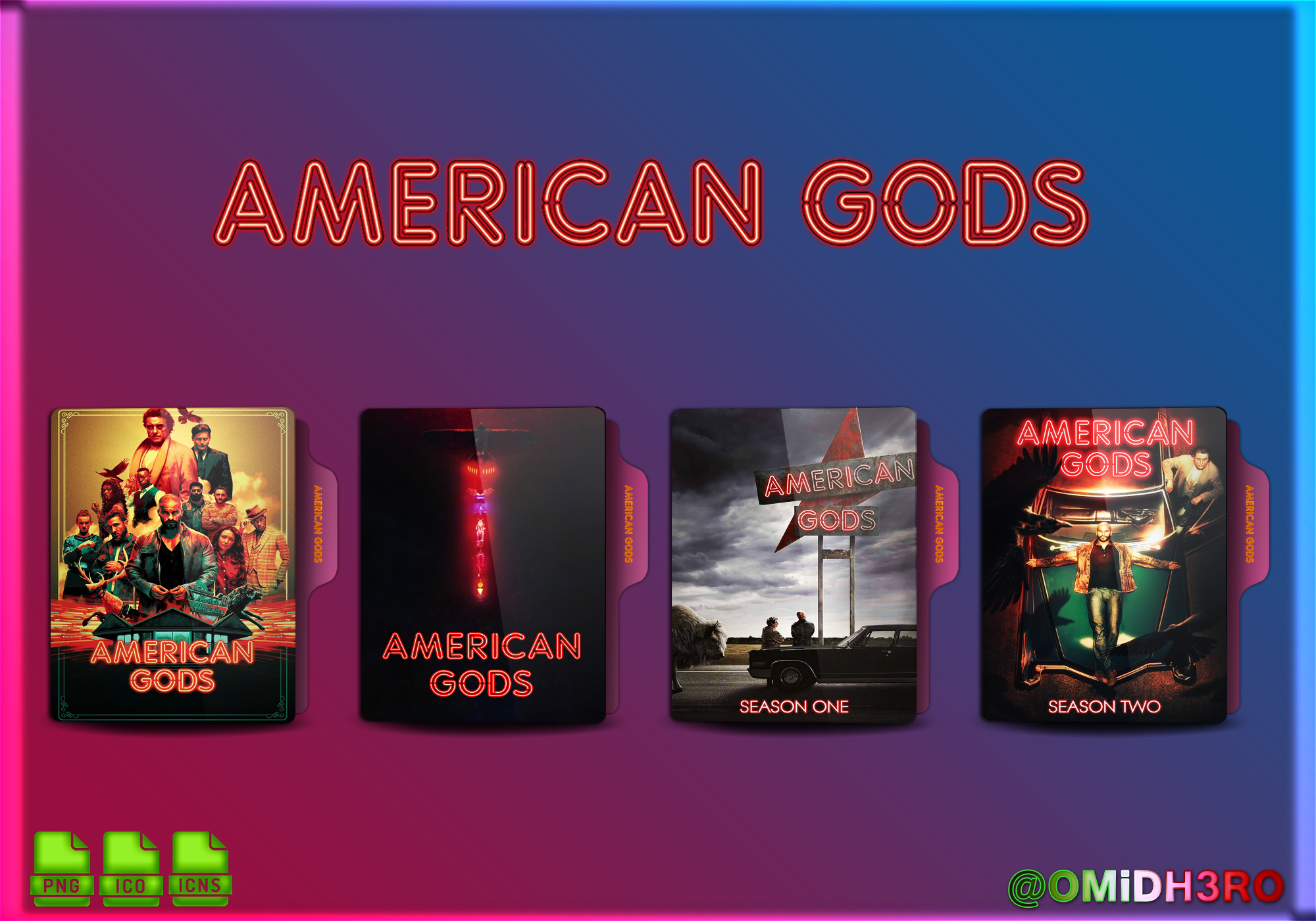 America Gods Folder Icon by OMiDH3RO on DeviantArt