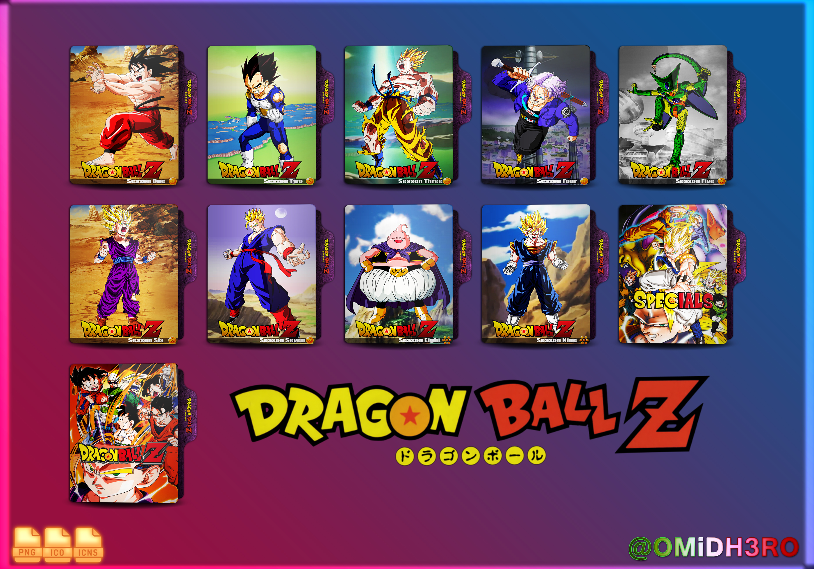 Dragon Ball Z Folder Icon by OMiDH3RO on DeviantArt
