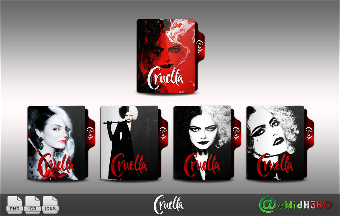 Cruella (2021) Folder Icon by OMiDH3RO on DeviantArt