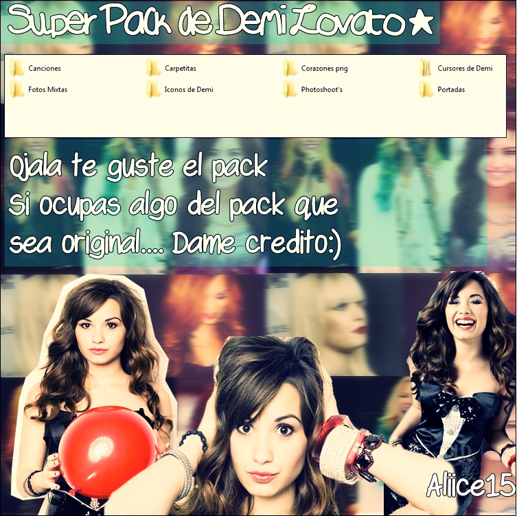 Mega pack de Demi Lovato by Aliice15 on DeviantArt