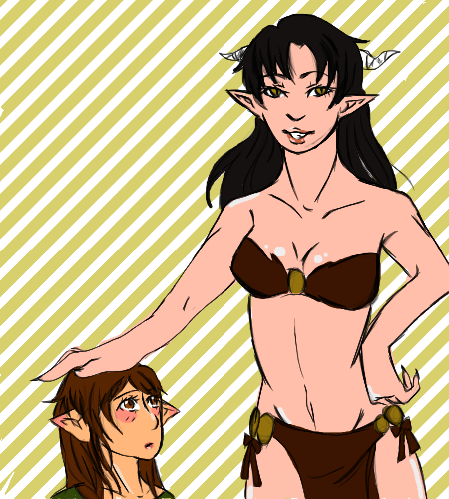 Fem!Smaug and Fem!Bilbo