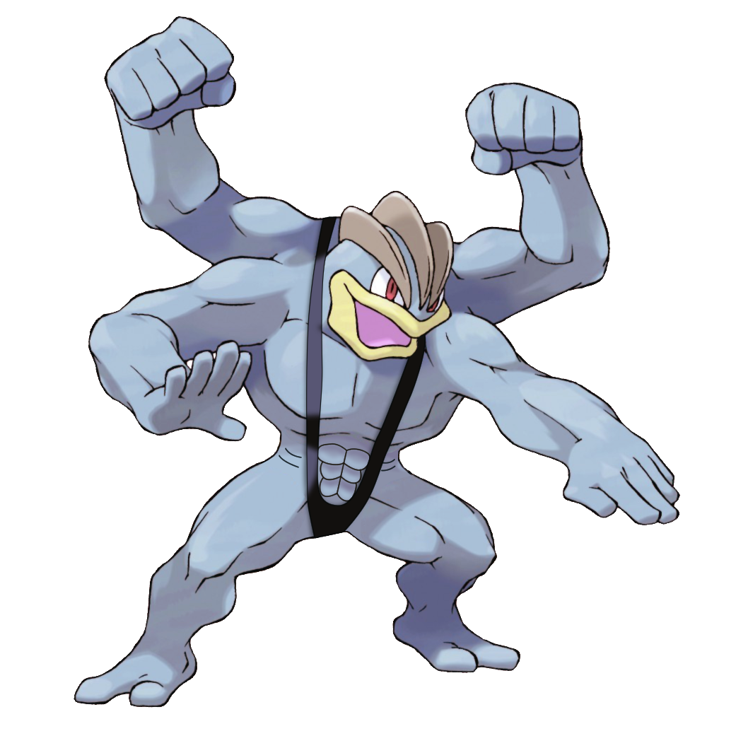 Mankini Machamp (Sugimori-style) by DecaTilde on DeviantArt