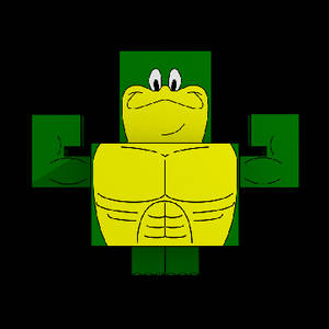 Michigan J. Frog bodybuilder Cubeecraft doll