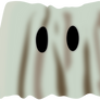 Disney Channel 1983 logo under a ghost sheet