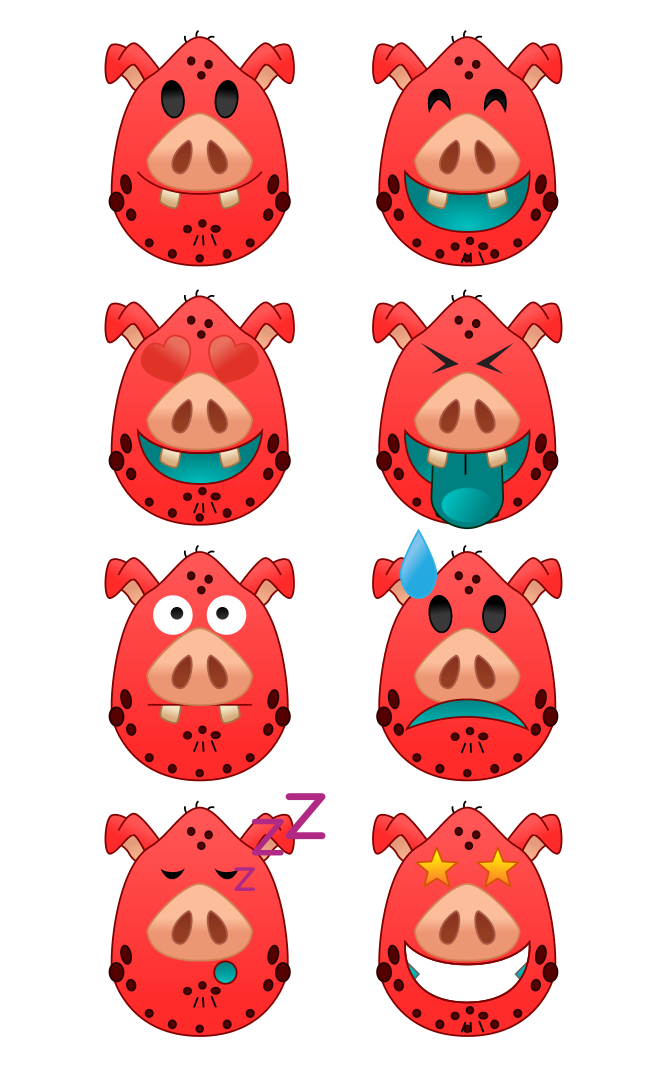 Pumbaa (Monster Massachusetts) as an emoji