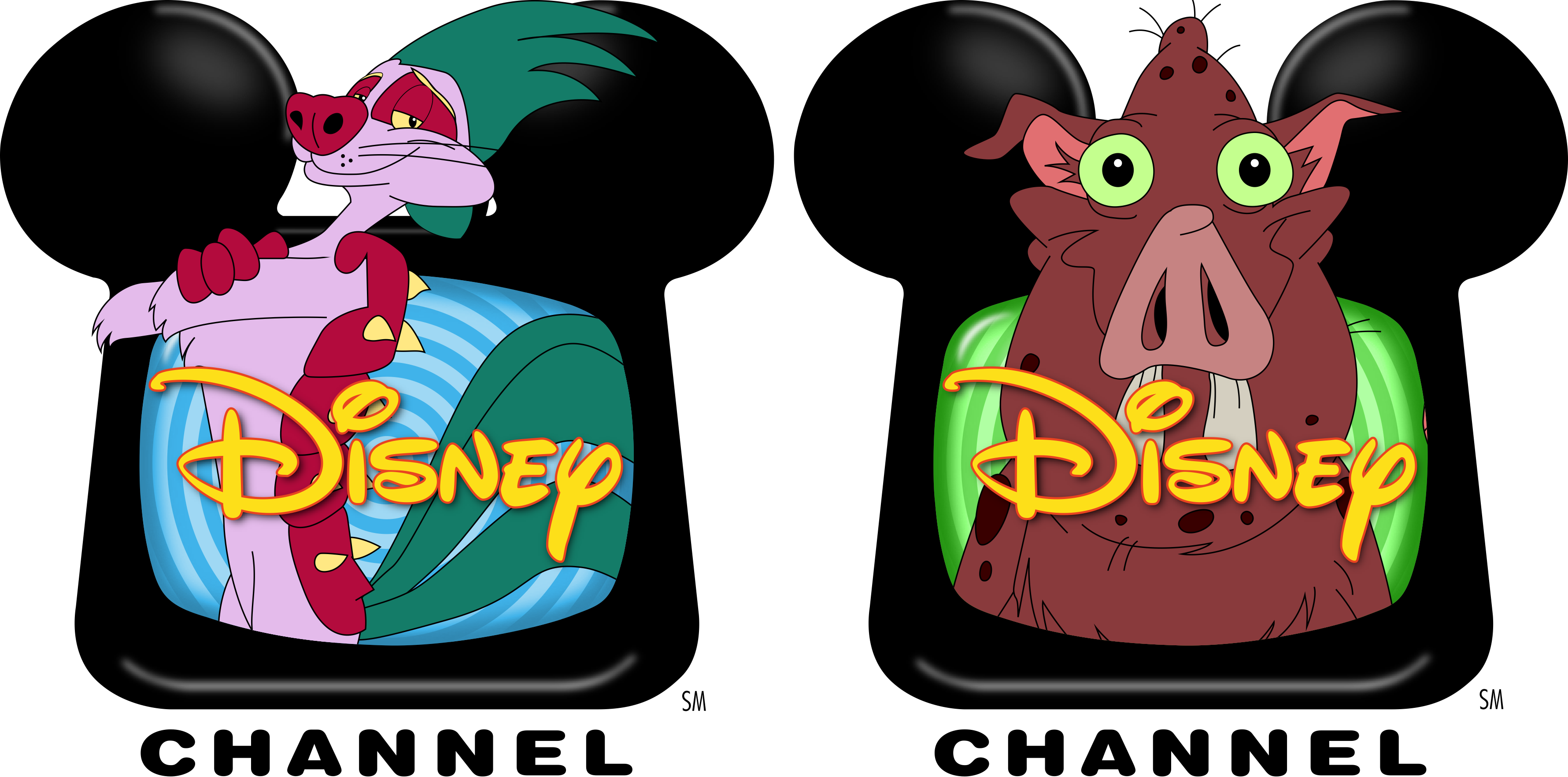Disney Channel logo 1997 (Armie and Rat)
