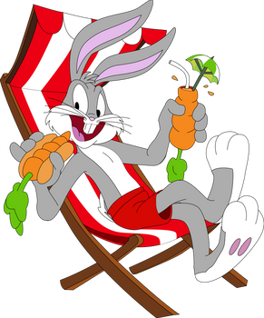 Bugs Bunny enjoying - gloveless