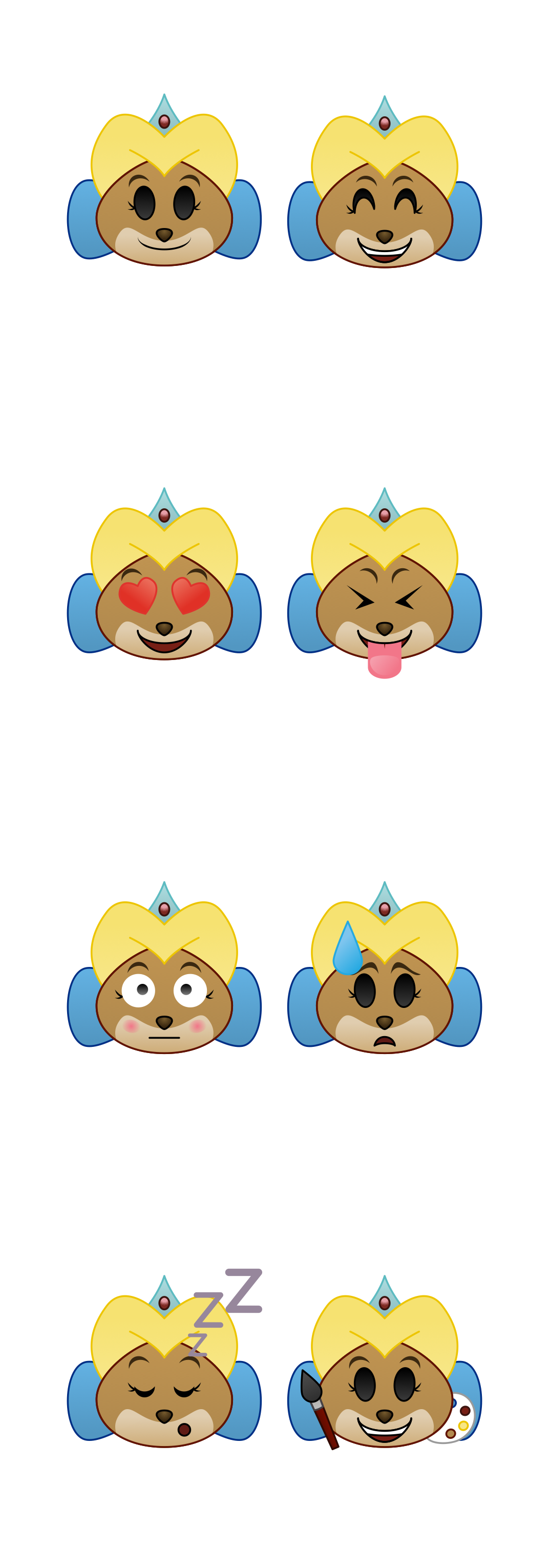 Princess Tatiana as an emoji