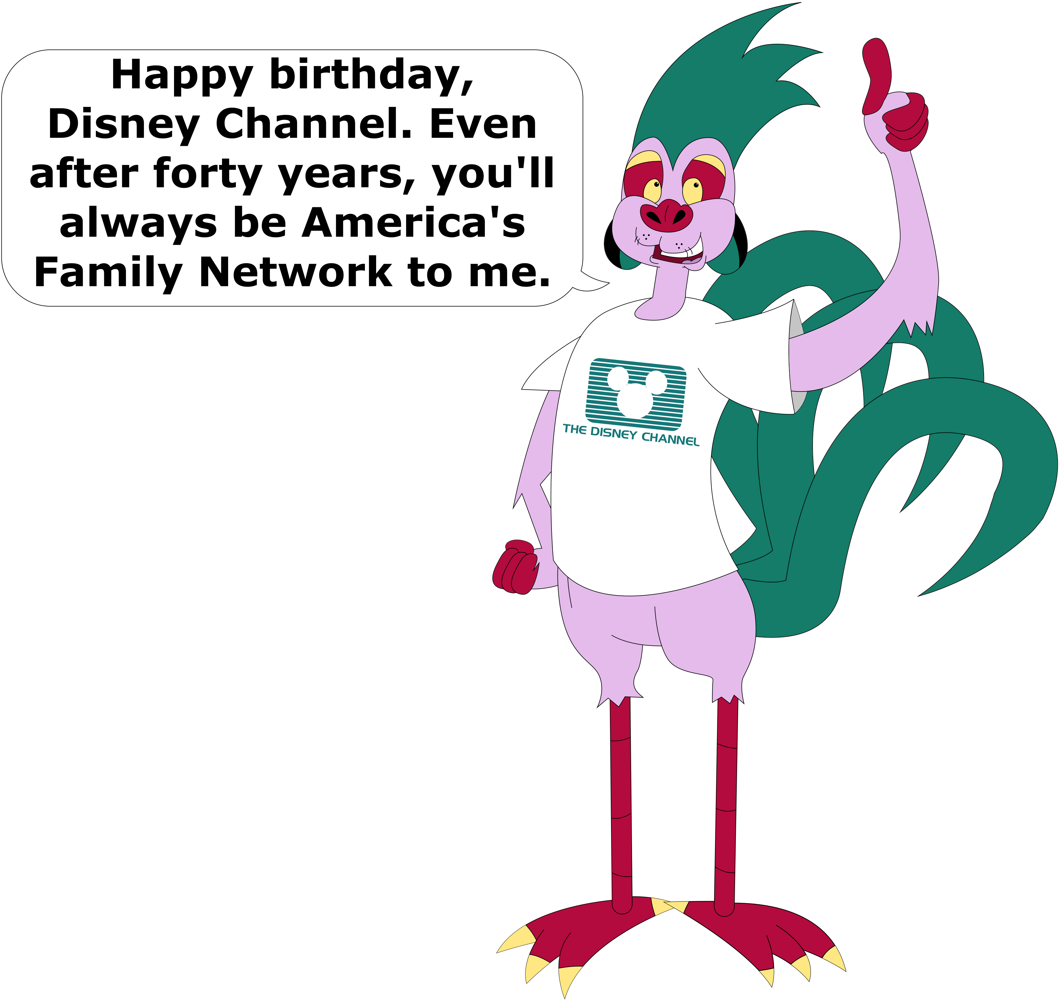 Armie's birthday greeting to Disney Channel
