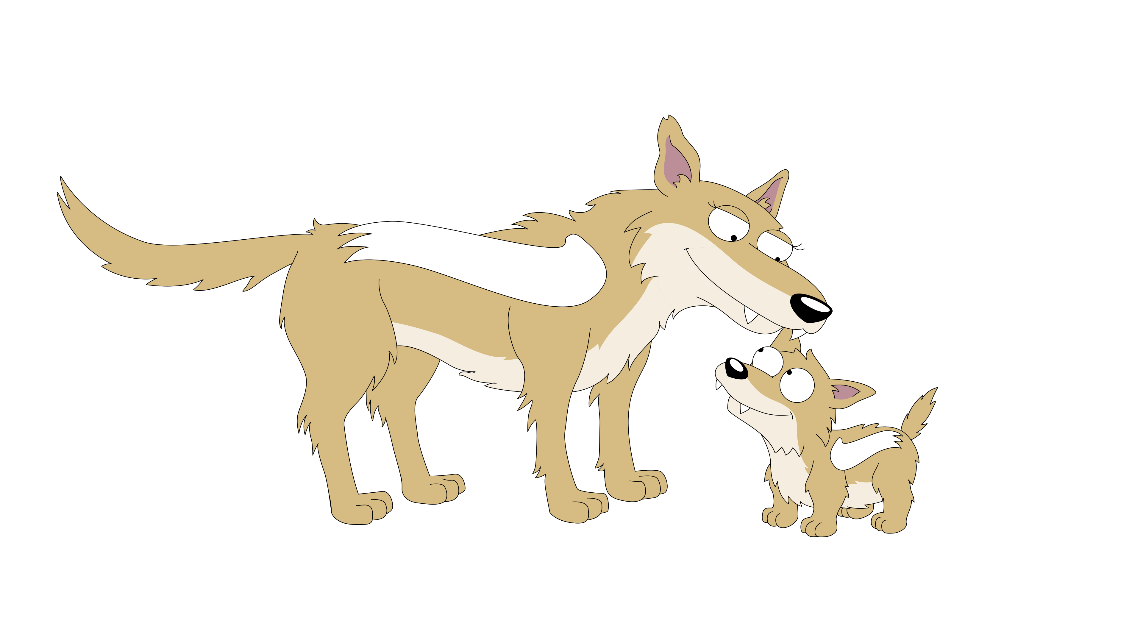 SMBMA2 scene - A mother Pterolycus and her puppy