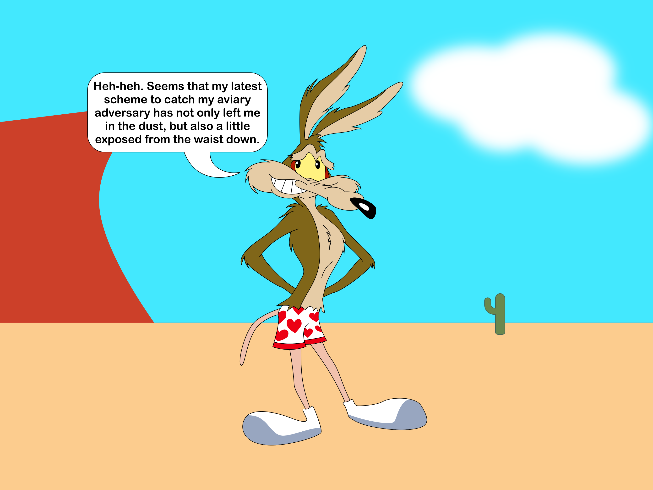 Wile E.'s little mishap
