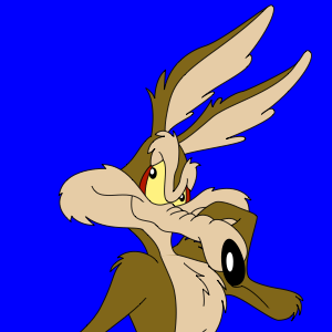 Wile E. Coyote shirt decals for hashtag movement