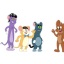 Jerry meets the Mouse Trio