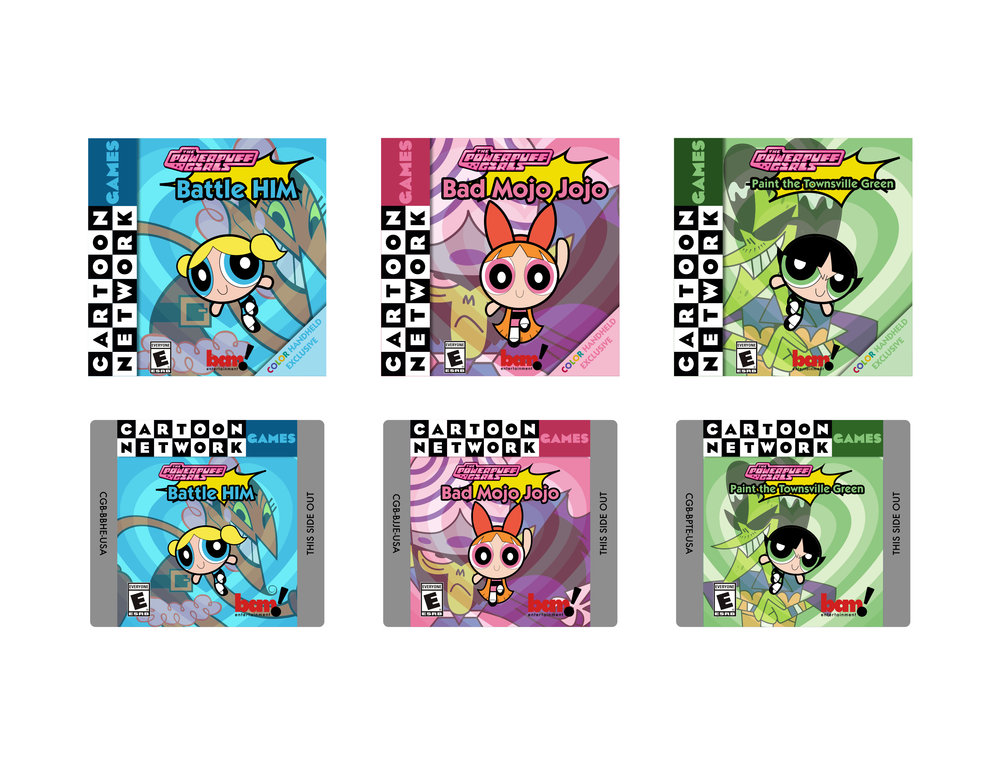 PPG CBG Trilogy boxart and labels (DTver)